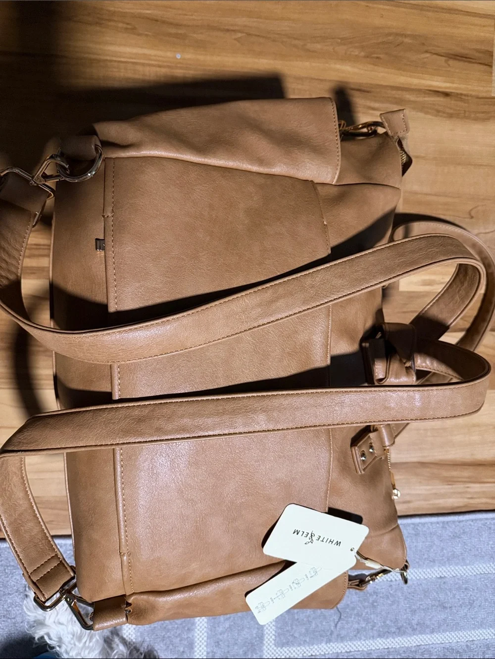 Brown Laptop Tote Bag
